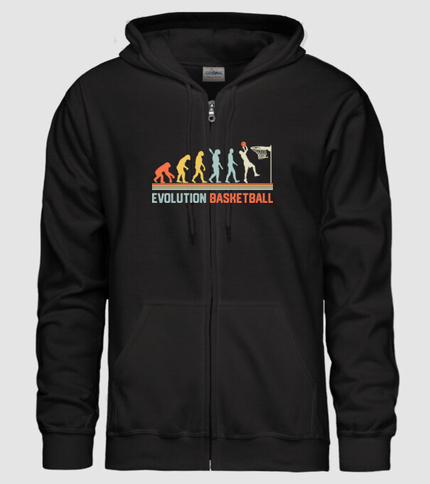 Evolution basketball model negru pe tricou