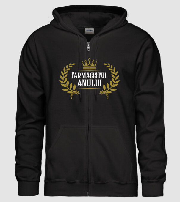 Farmacistul/ farmacista anului model negru pe tricou