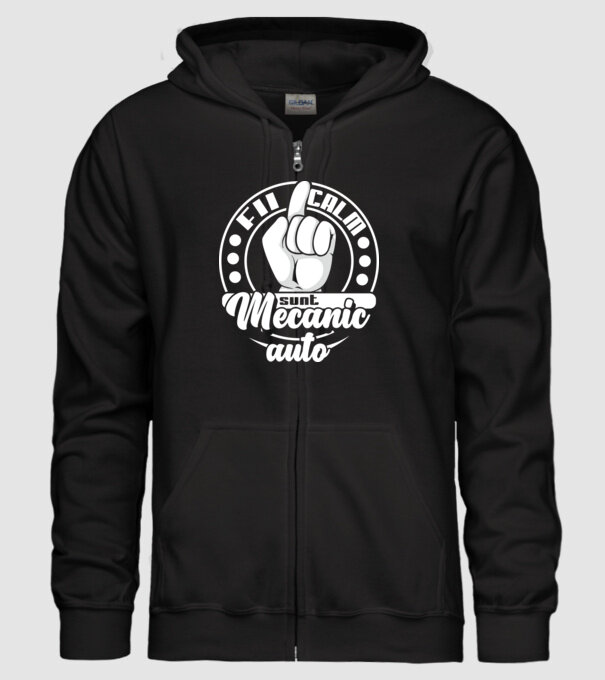 Fii calm... sunt mecanic auto model negru pe tricou