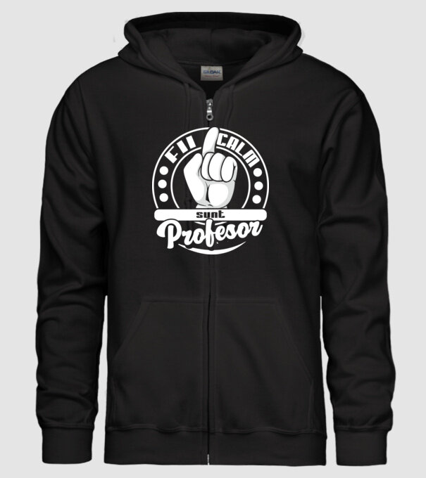 Fii calm.... sunt profesor model negru pe tricou