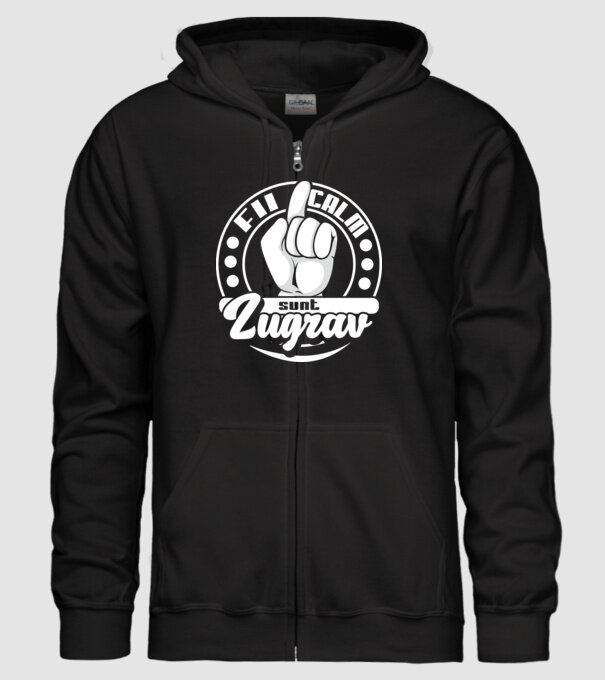 Fii calm... sunt zugrav model negru pe tricou
