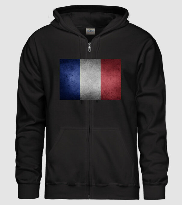 FRANCE model negru pe tricou
