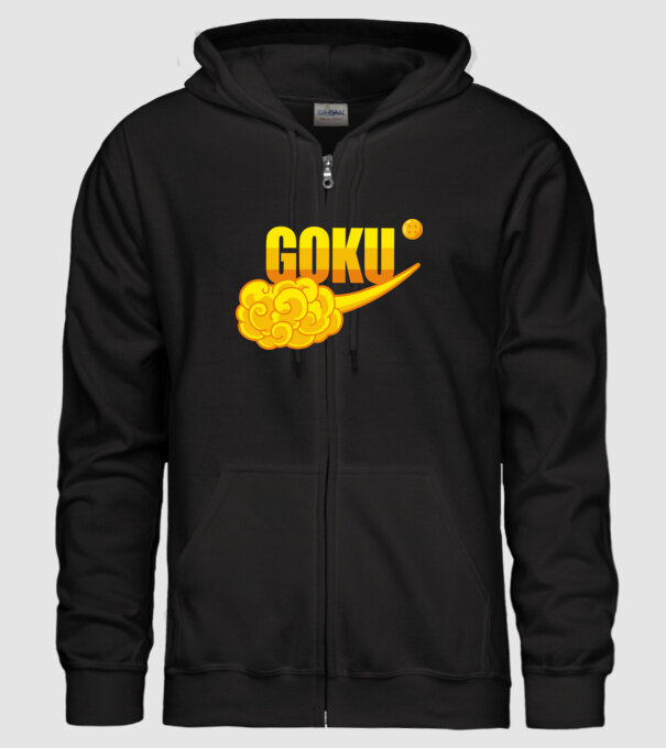 goku cloud model negru pe tricou