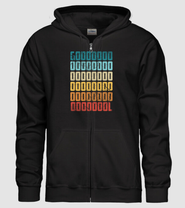GOOOL retro model negru pe tricou
