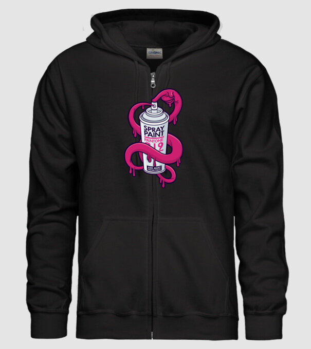 Graffiti model negru pe tricou