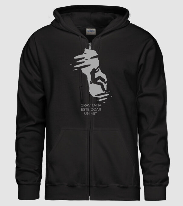 gravitația este doar un mit model negru pe tricou