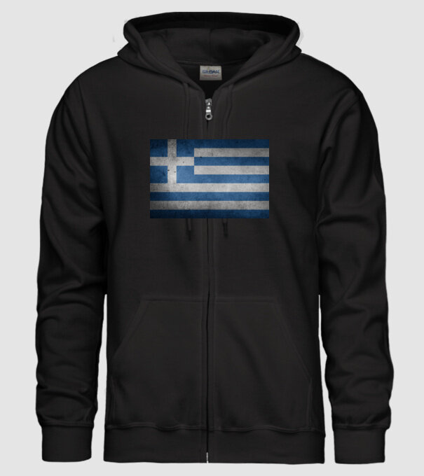 GREECE model negru pe tricou