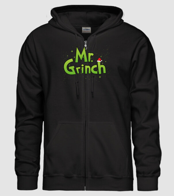 Grinch Family Mr Grinch model negru pe tricou