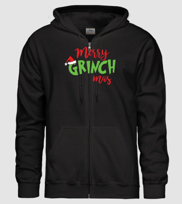 Grinchmas model negru pe tricou