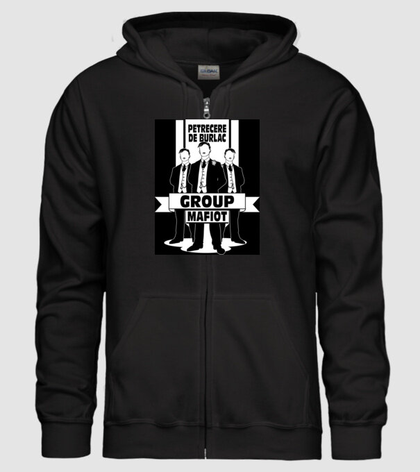 Group Mafiot model negru pe tricou
