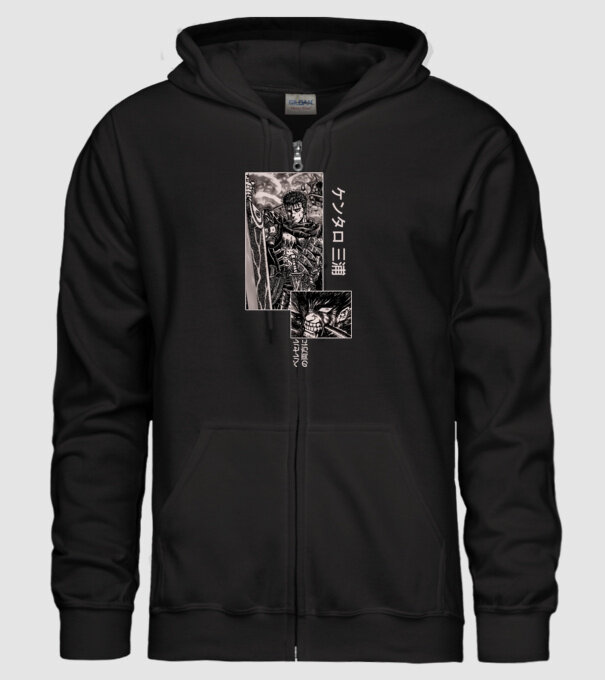Guts Berserk model negru pe tricou