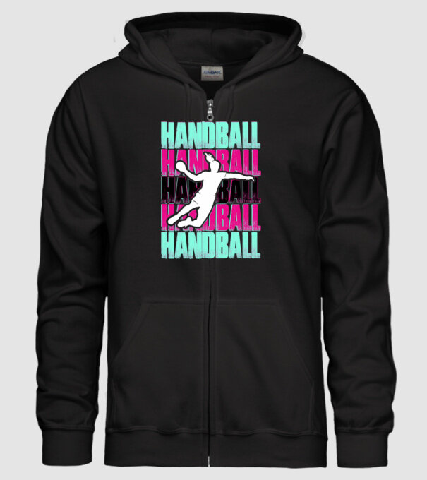 handball model negru pe tricou