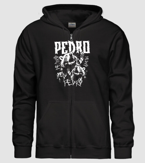 Heavy Metal pedro model negru pe tricou