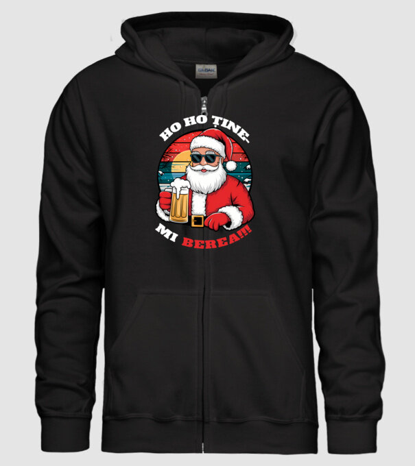 Ho ho ține mi berea! Negru model negru pe tricou