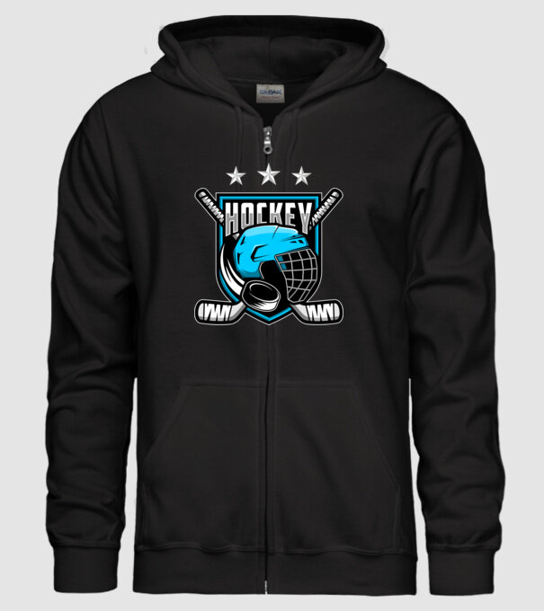 Hockey model negru pe tricou