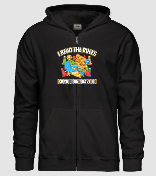 I read the rules model negru pe tricou