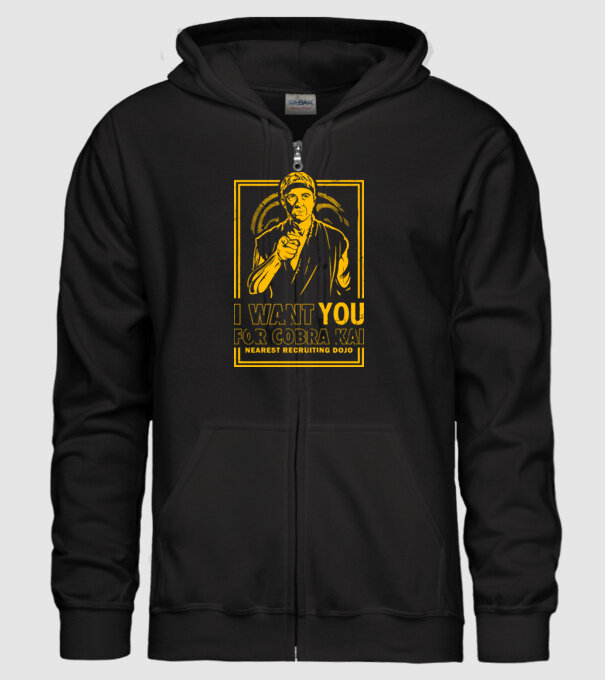 I want you cobra kai model negru pe tricou