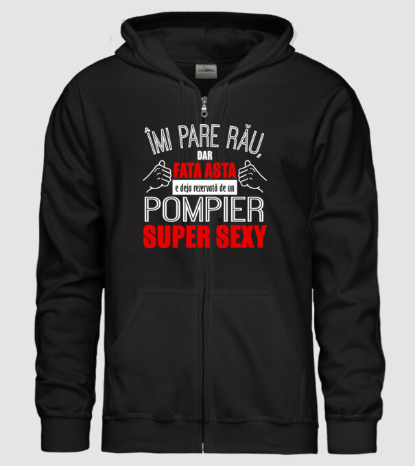Îmi pare rău, dar fata asta e deja rezervată de un POMPIER super sexy model negru pe tricou