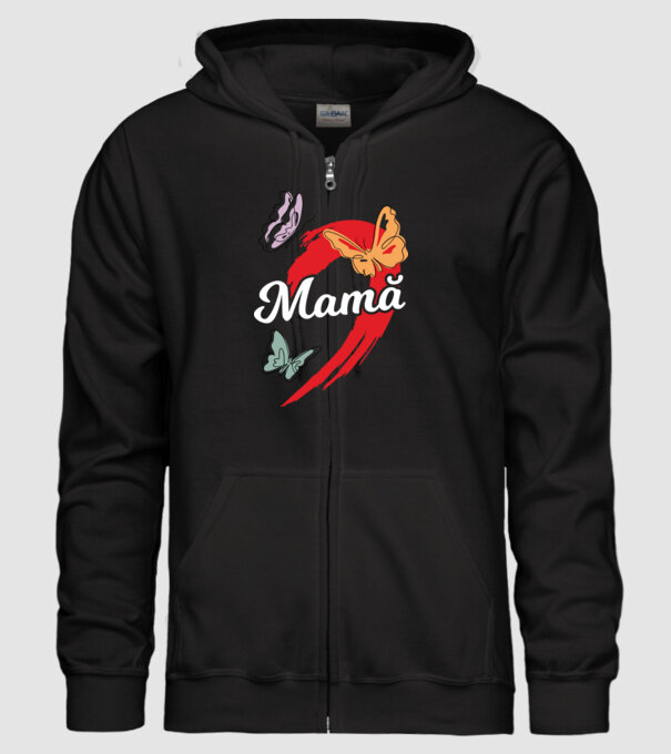 Mamă model negru pe tricou