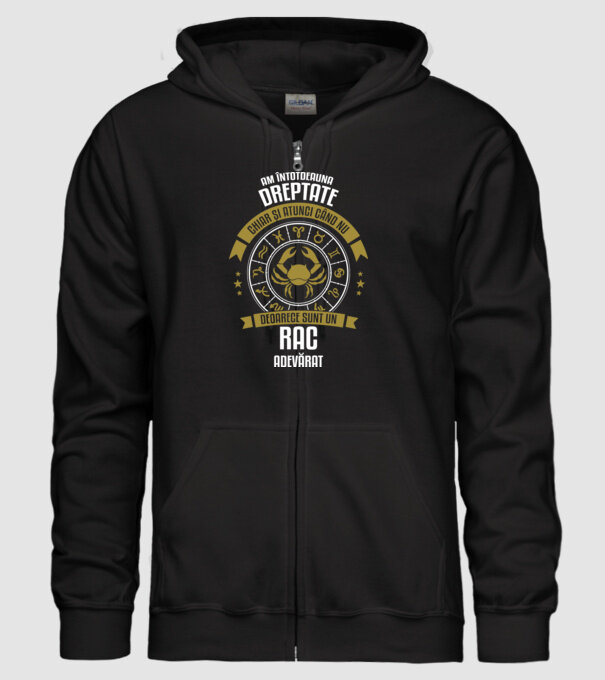 Întotdeauna am dreptate. Chiar și atunci, când nu am, deoarece sunt din zodia rac. model negru pe tricou