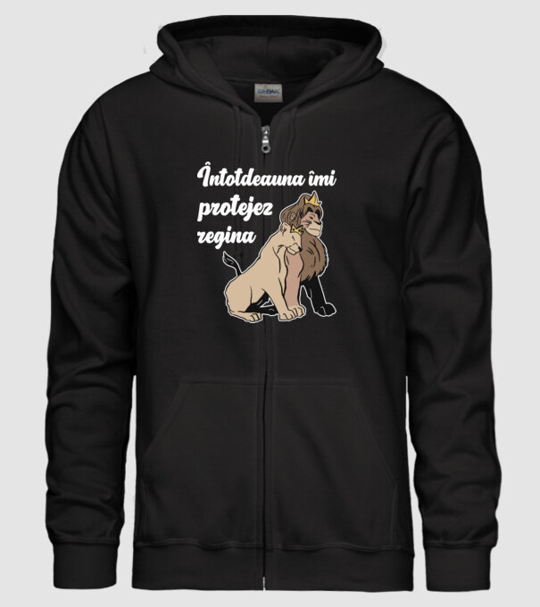 Întotdeauna îmi protejez regina model negru pe tricou
