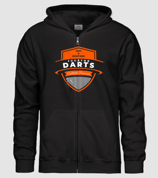 jucător darts unic și inimitabil - calitate premium model negru pe tricou