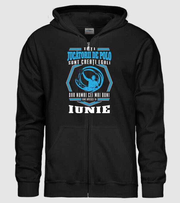 Toți jucătorii de polo sunt creați egali, dar numai cei mai buni sunt născuți în iunie model negru pe tricou