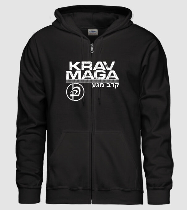 Krav Maga model negru pe tricou