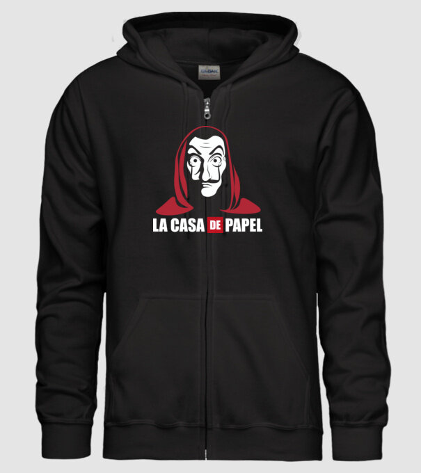 la cas de papel logo model negru pe tricou