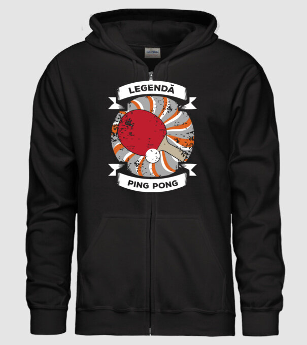 legendă Ping Pong model negru pe tricou