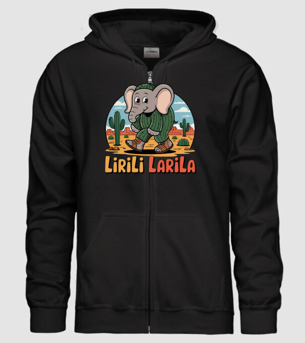 Lirili Larila model negru pe tricou
