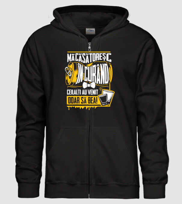 Mă căsătoresc în curând model negru pe tricou