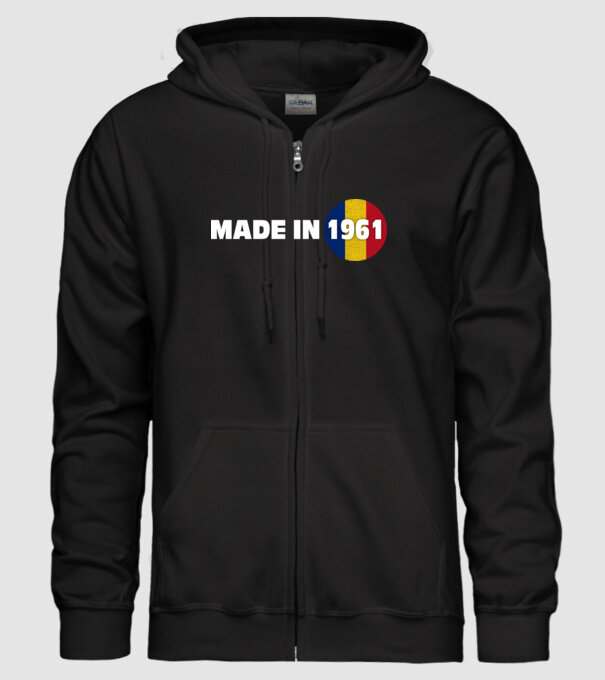 made in 1961 retro vintage model negru pe tricou