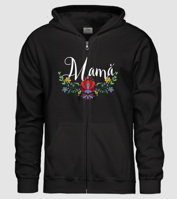 Mamă model negru pe tricou