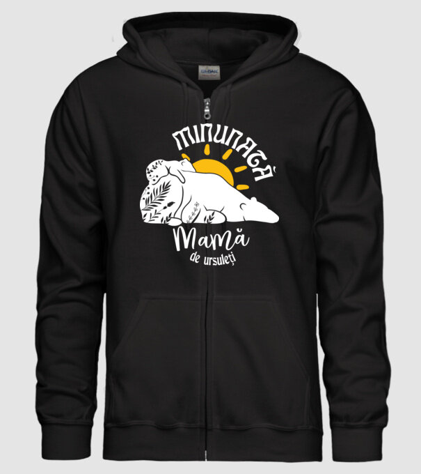 Minunată mamă de ursuleți model negru pe tricou