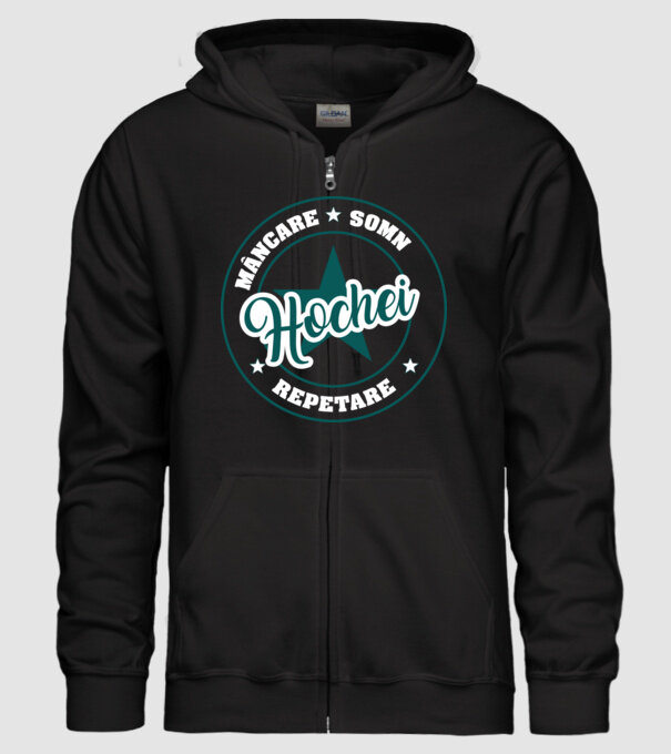 mâncare somn repetare HOCHEI model negru pe tricou