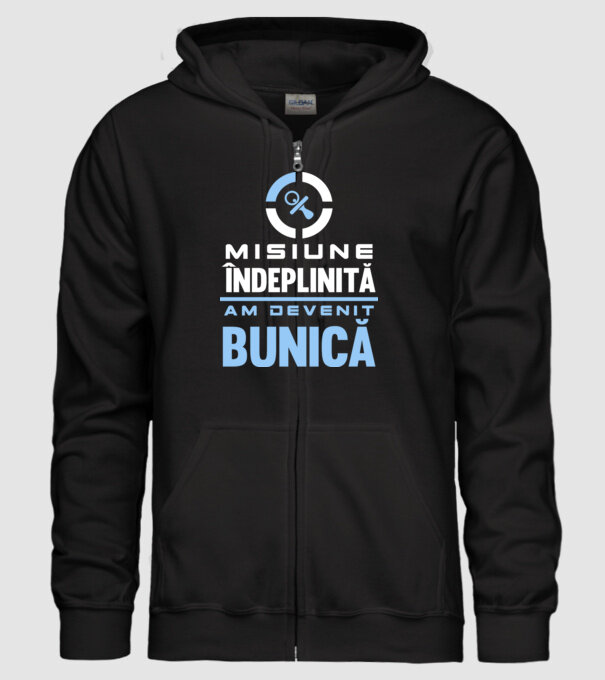 Misiune îndeplinită - am devenit bunică model negru pe tricou