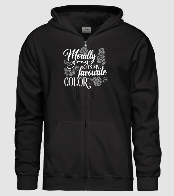 Moraly Gray is my favorite color model negru pe tricou