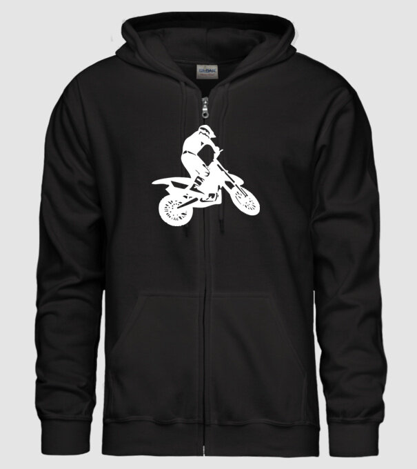 Mountain Bike model negru pe tricou