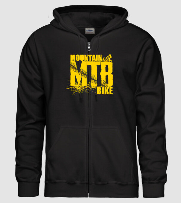 MTB model negru pe tricou