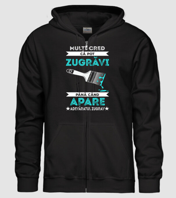 Mulți cred că pot zugrăvi până când apare adevăratul zugrav model negru pe tricou