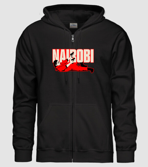 nairobi la casa de papel model negru pe tricou