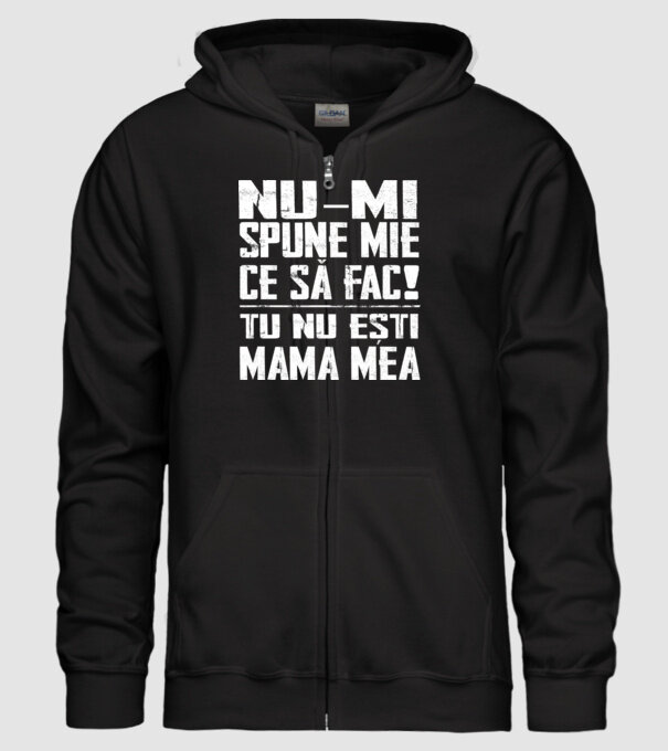 ne-mondd-meg-mit-csinaljak-ANYA-FEHER-RO model negru pe tricou