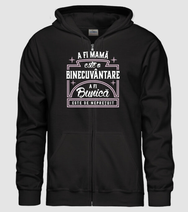 Neprețuit bunica model negru pe tricou