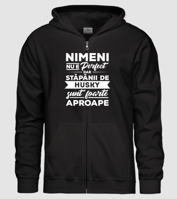 nimeni nu e perfect, dar stăpânii de husky sunt foarte aproape model negru pe tricou