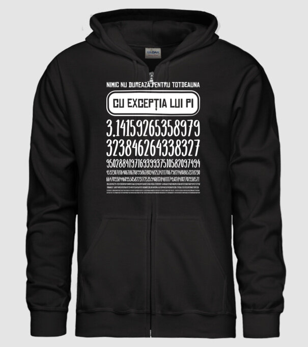 nimic nu durează pentru totdeauna, cu excepția lui pi model negru pe tricou
