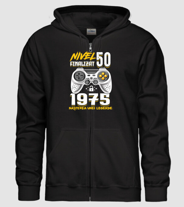 Nivel Finalizat 50 model negru pe tricou