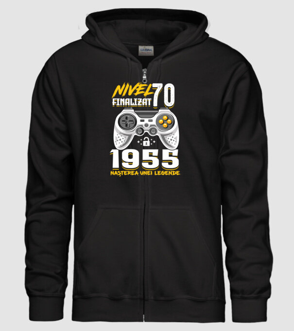 Nivel Finalizat 70 model negru pe tricou