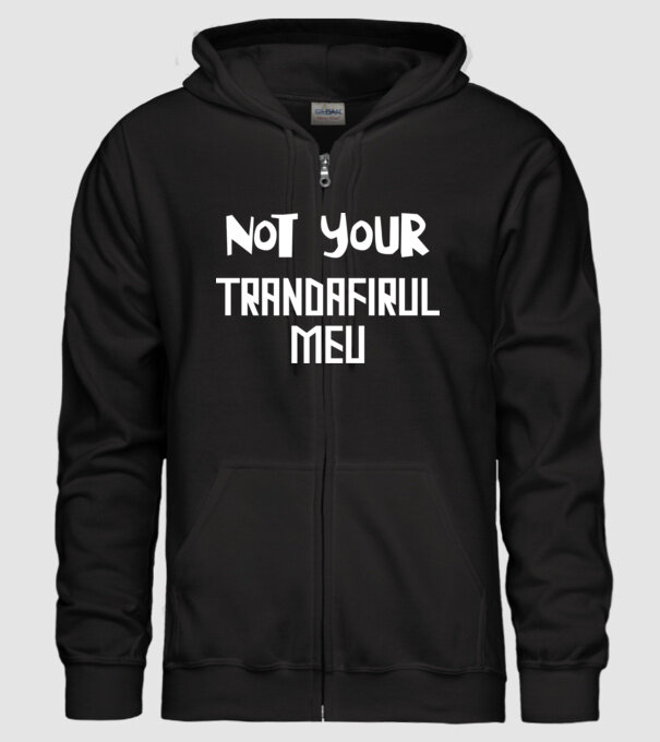 not your ... trandafirul meu model negru pe tricou