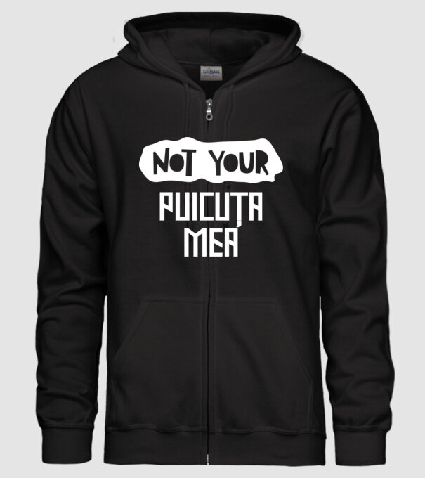 not your ... puicuța mea model negru pe tricou